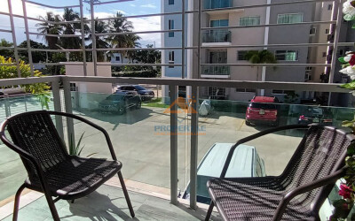 Apartamento amueblado de renta en los Llanos de Gurabo, Santiago-11