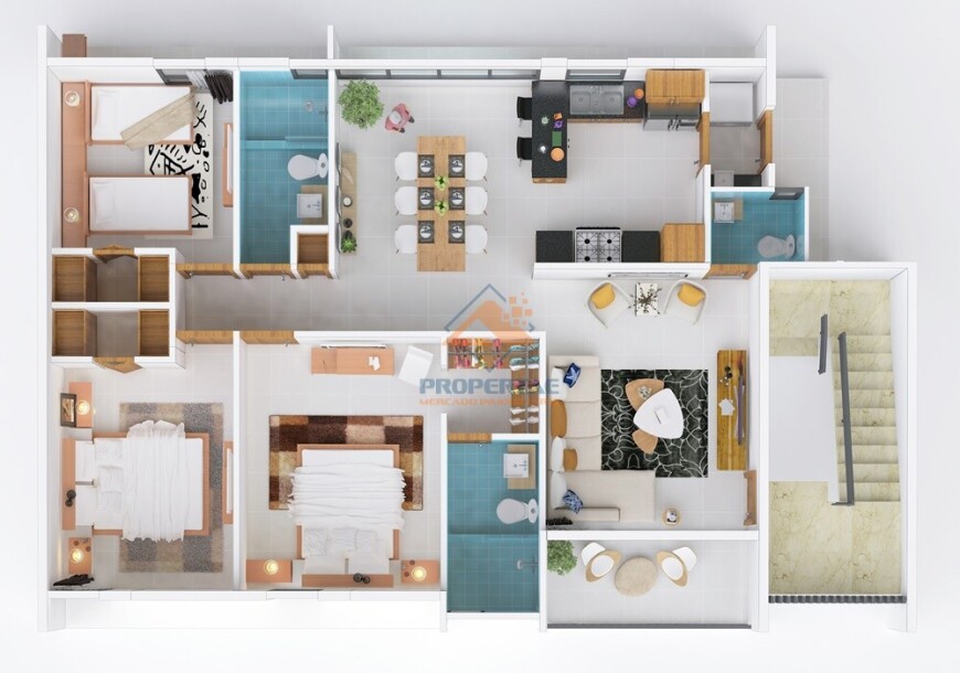 Apartamento de venta en "Terranova Residencial" Carretera Don Pedro, Santiago-4